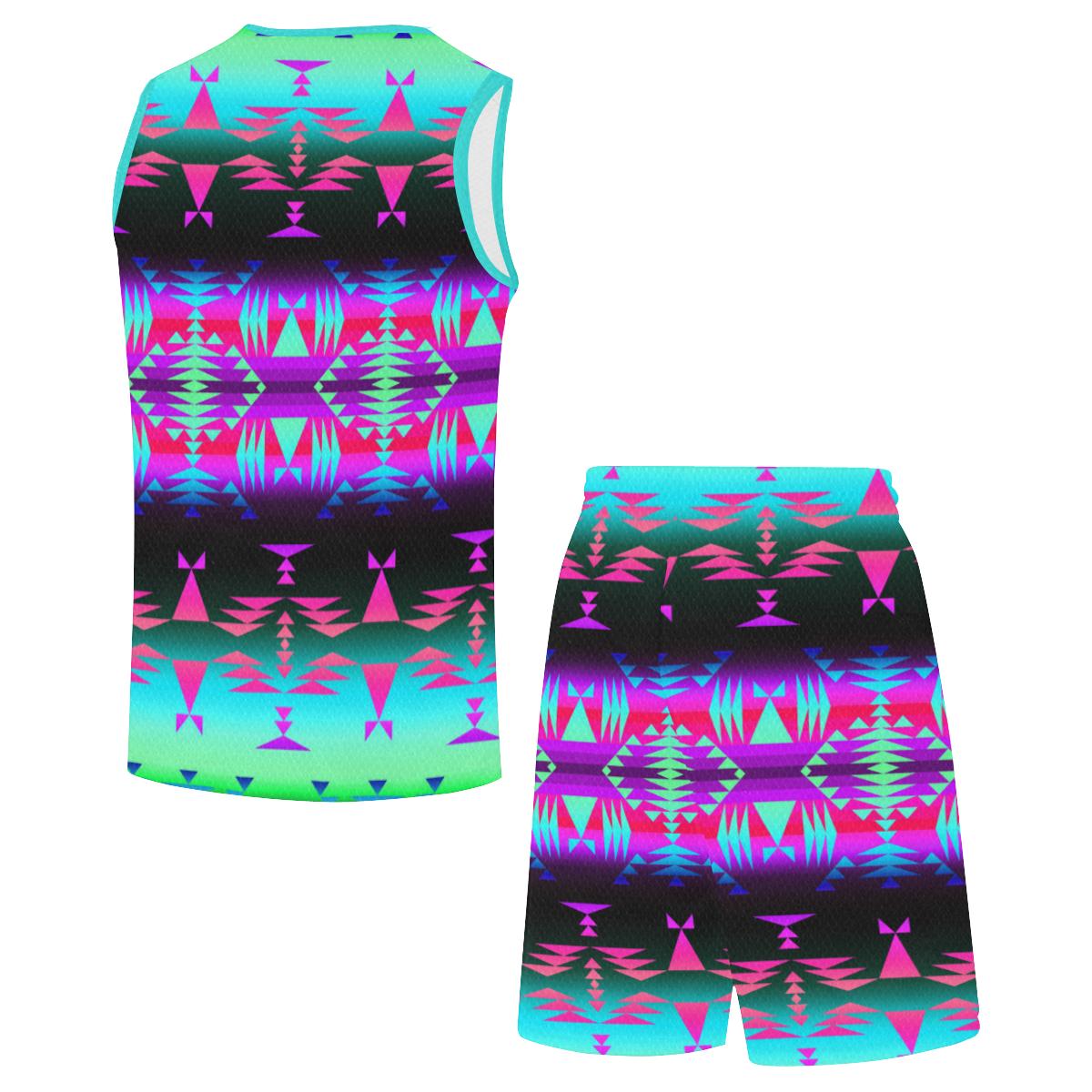 Between the Rocky Mountains All Over Print Basketball Uniform Basketball Uniform e-joyer