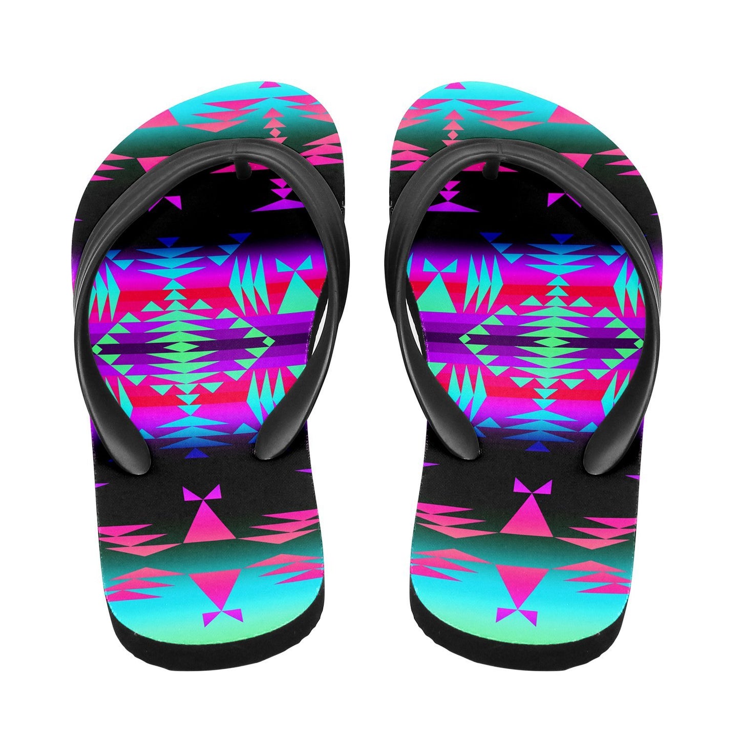 Between the Rocky Mountains Flip Flops 49 Dzine