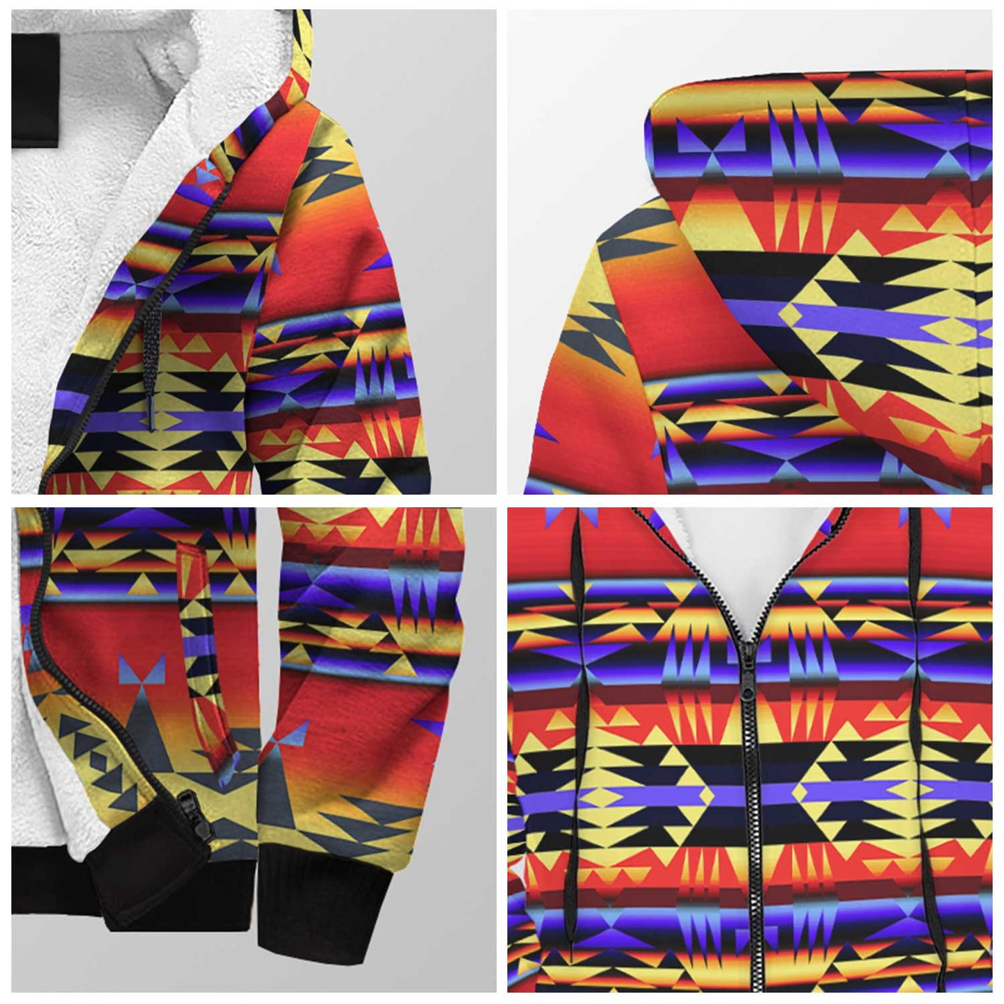 Between the San Juan Mountains Sherpa Hoodie 49 Dzine