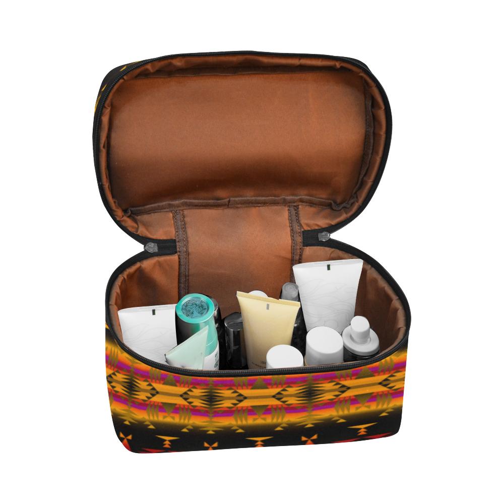 Between the Sierra Mountains Cosmetic Bag/Large (Model 1658) Cosmetic Bag e-joyer