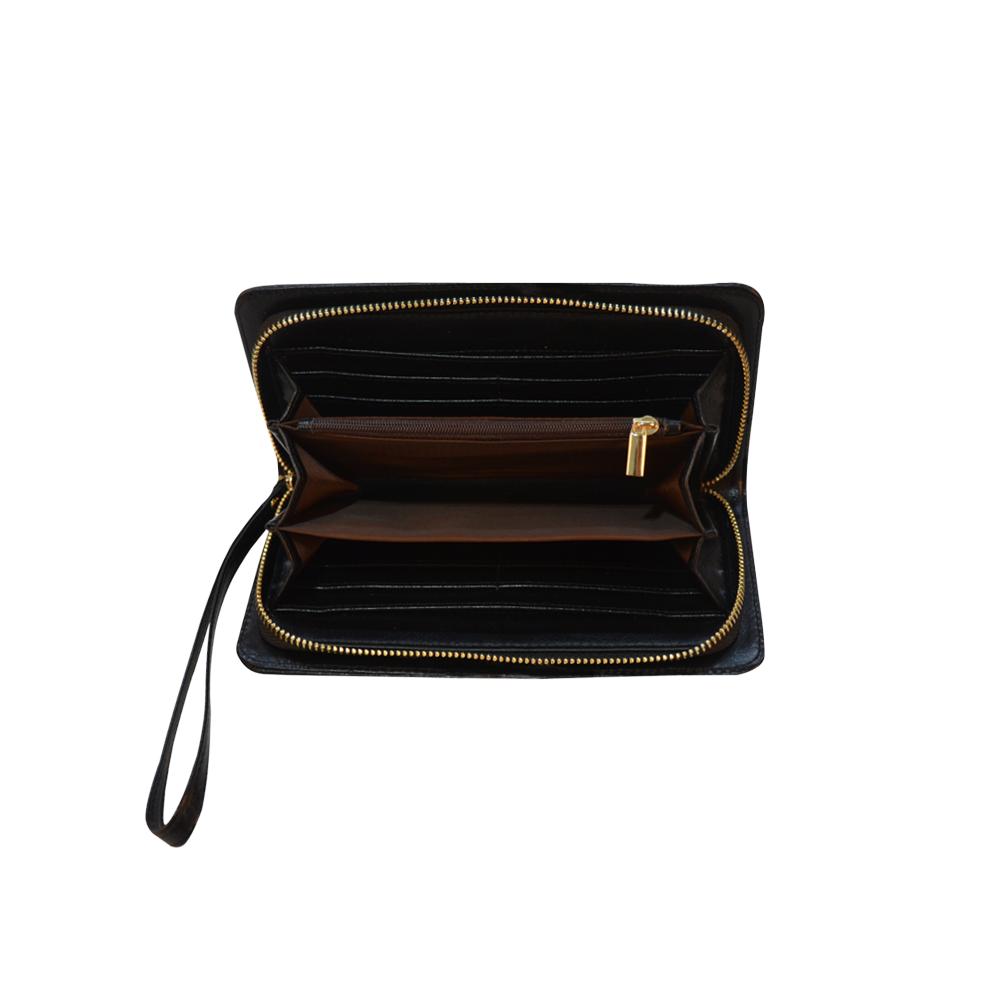 Big Pattern Fire Colors and Sky Moon Shadow Women's Clutch Purse (Model 1637) Women's Clutch Purse (1637) e-joyer