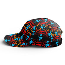 Load image into Gallery viewer, Black Fire and Turquoise Snapback Hat hat Herman 
