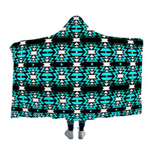 Load image into Gallery viewer, Black Fire Firefly Hooded Blanket 49 Dzine 
