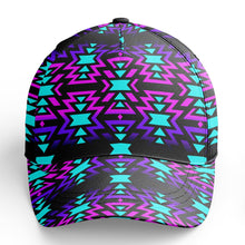 Load image into Gallery viewer, Black Fire Winter Sunset Snapback Hat hat Herman 
