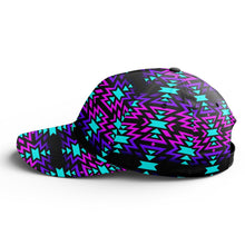 Load image into Gallery viewer, Black Fire Winter Sunset Snapback Hat hat Herman 
