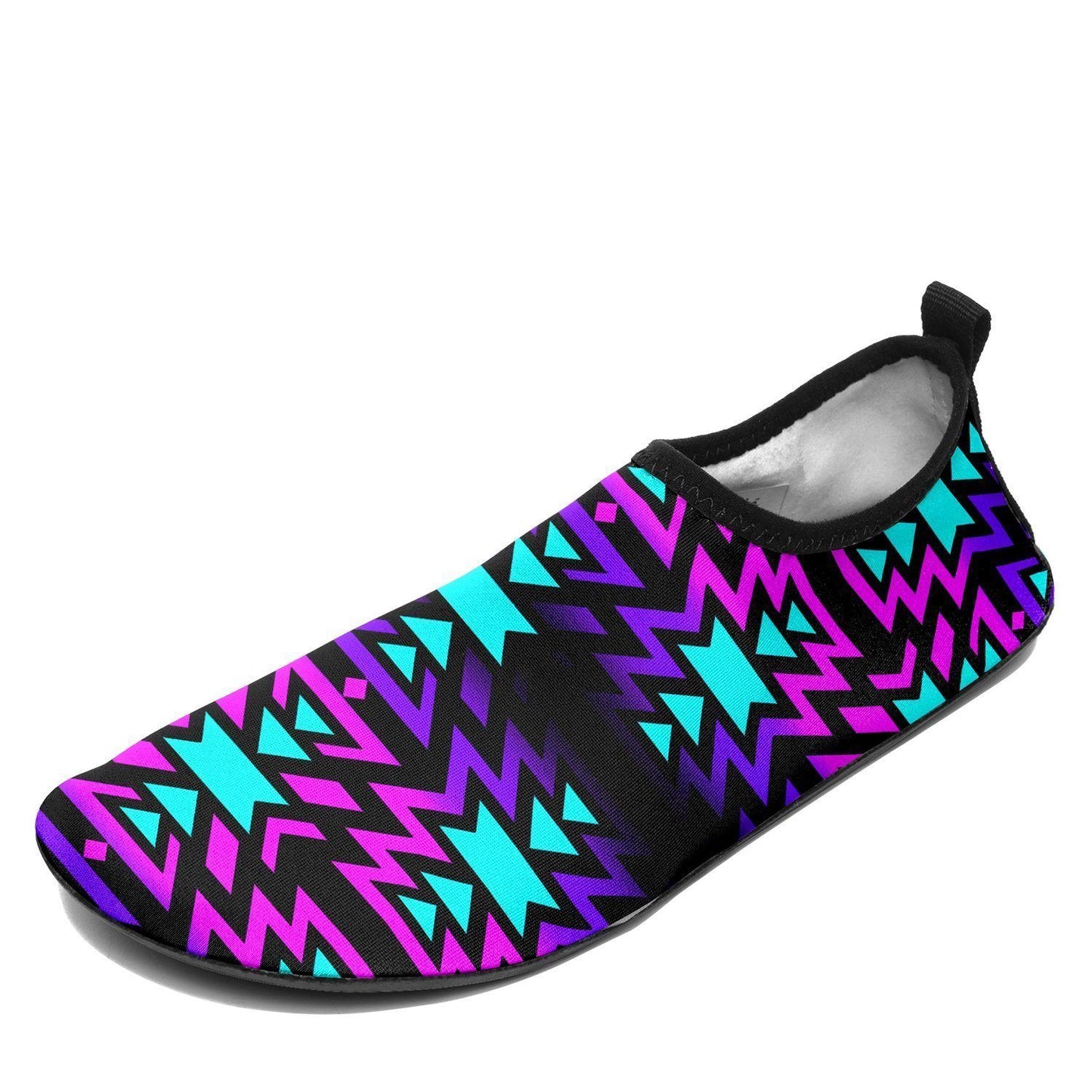 Black Fire Winter Sunset Sockamoccs Kid's Slip On Shoes 49 Dzine