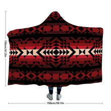 Load image into Gallery viewer, Black Rose Hooded Blanket 49 Dzine 

