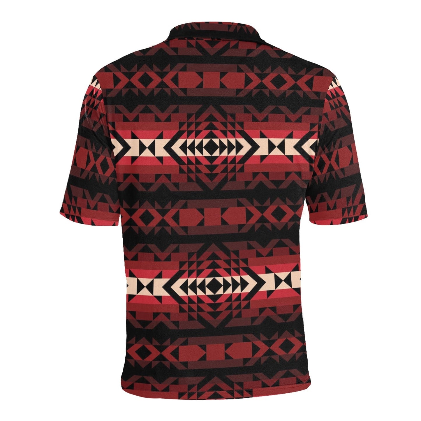 Black Rose Men's All Over Print Polo Shirt (Model T55) Men's Polo Shirt (Model T55) e-joyer