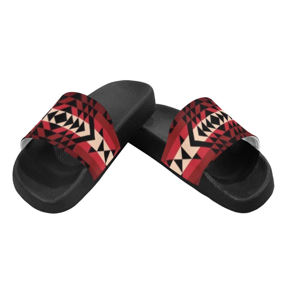 Black Rose Men's Slide Sandals (Model 057) Men's Slide Sandals (057) e-joyer