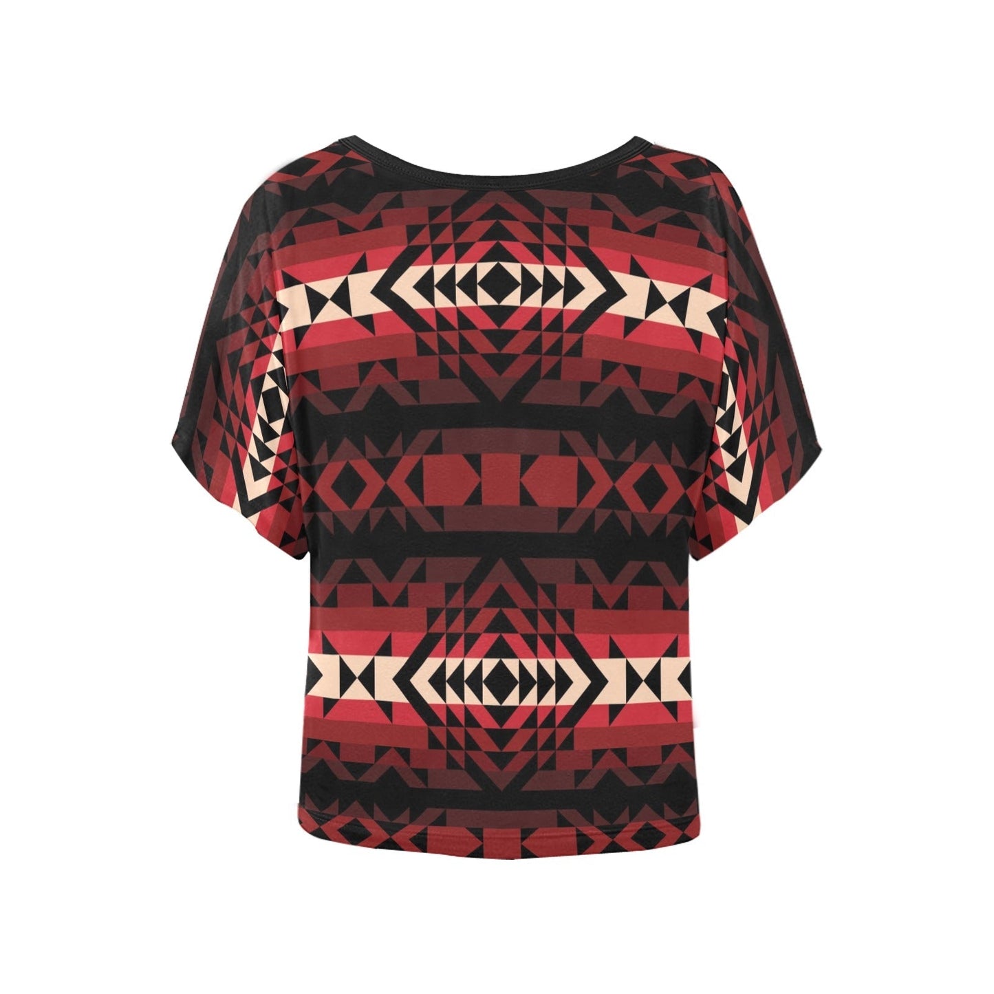 Black Rose Women's Batwing-Sleeved Blouse T shirt (Model T44) Women's Batwing-Sleeved Blouse T shirt (T44) e-joyer