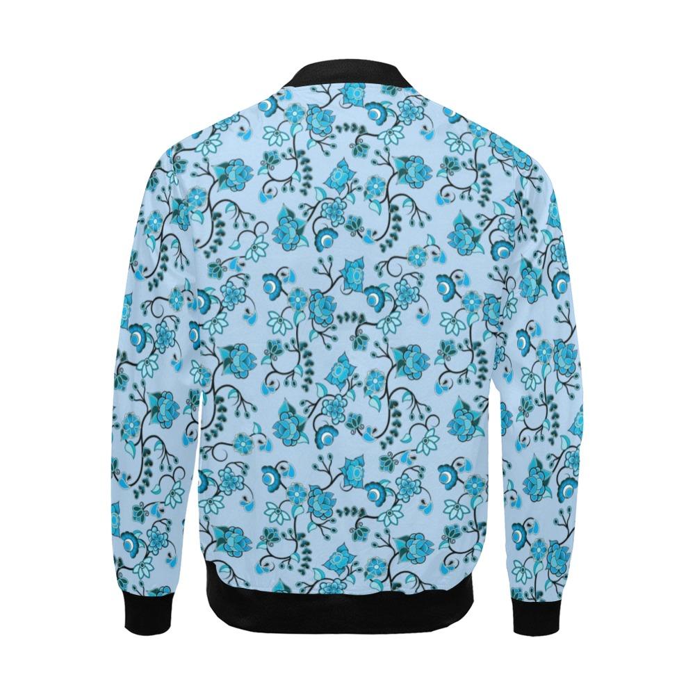 Blue Floral Amour All Over Print Bomber Jacket for Men (Model H19) All Over Print Bomber Jacket for Men (H19) e-joyer