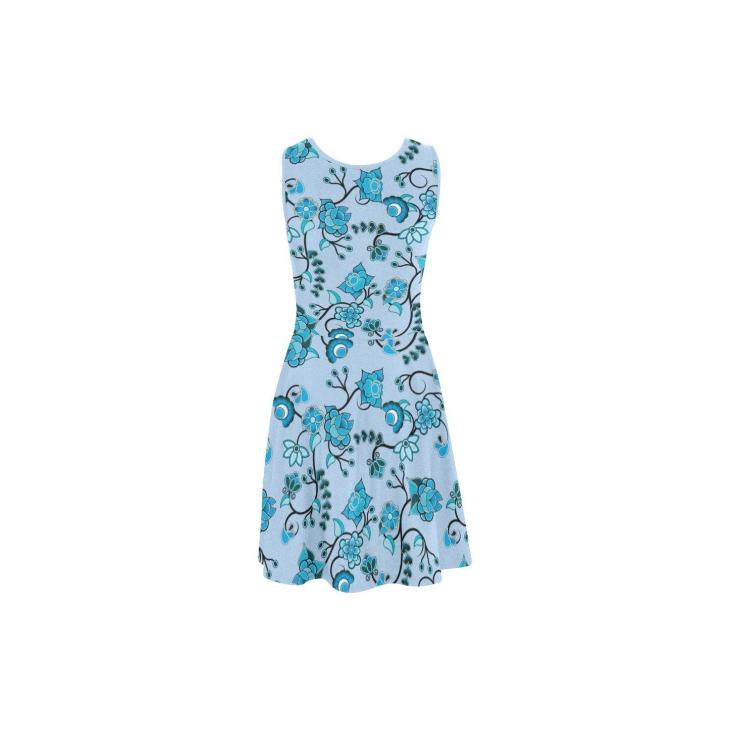Blue Floral Amour Atalanta Sundress (Model D04) Atalanta Sundress (D04) e-joyer