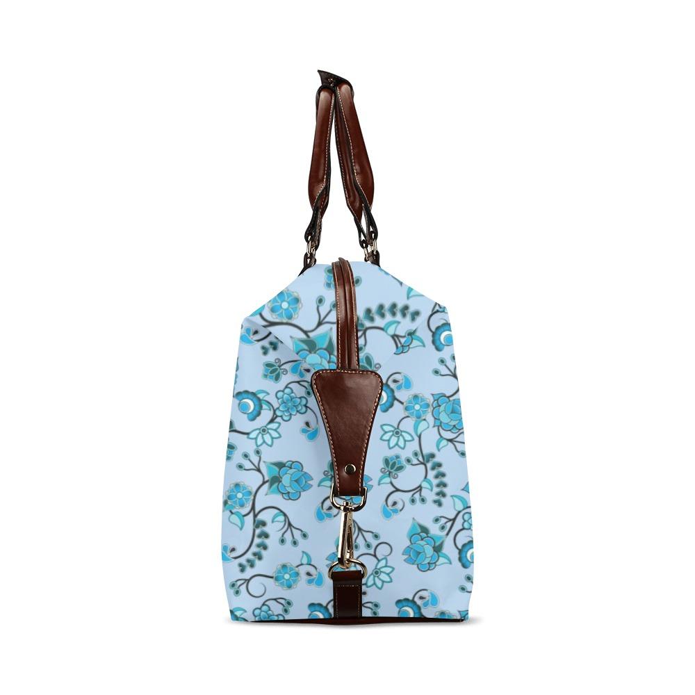 Blue Floral Amour Classic Travel Bag (Model 1643) Remake Classic Travel Bags (1643) e-joyer
