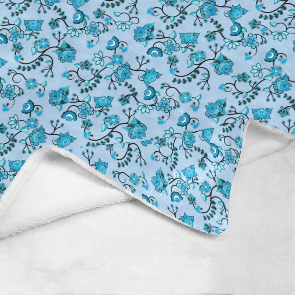 Blue Floral Amour Ultra-Soft Micro Fleece Blanket 50"x60" Ultra-Soft Blanket 50''x60'' e-joyer