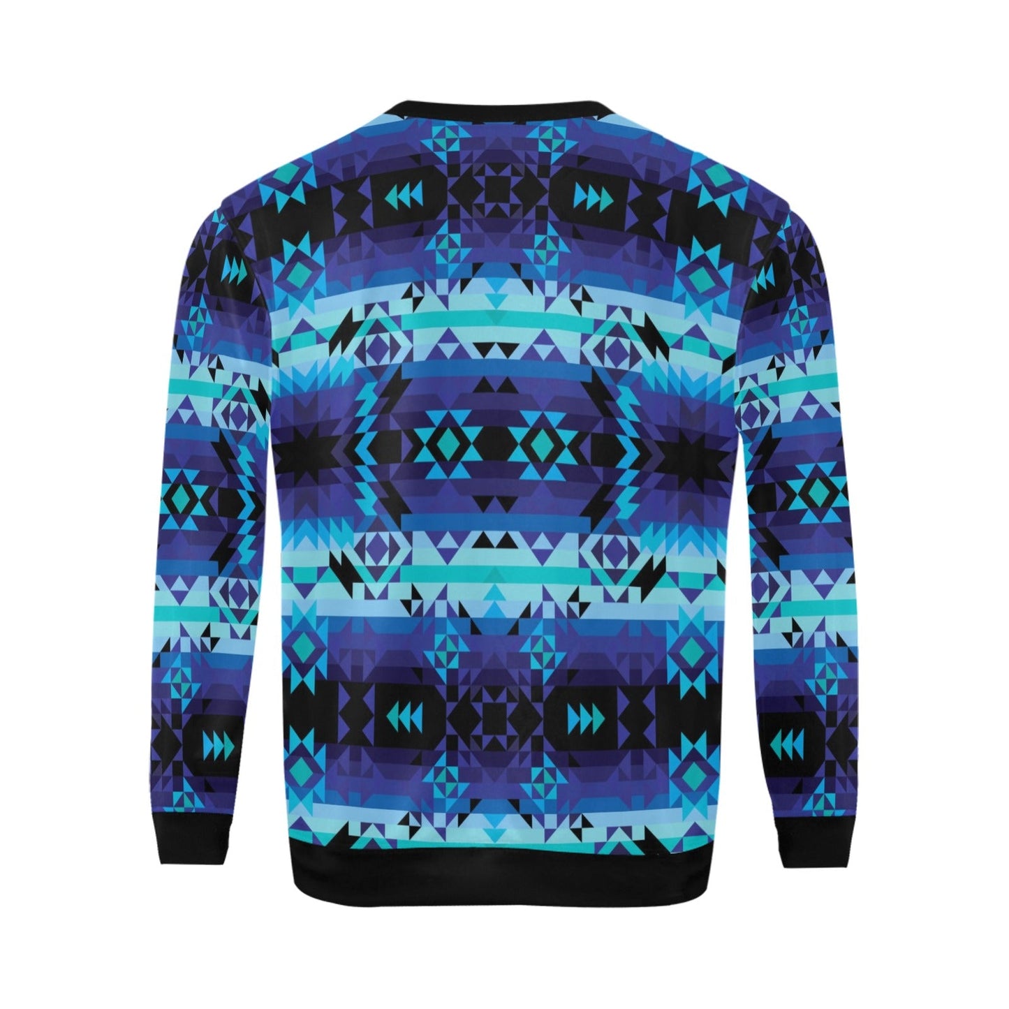 Blue Star All Over Print Crewneck Sweatshirt for Men (Model H18) shirt e-joyer
