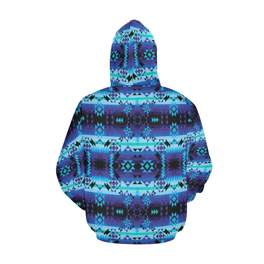 Blue Star All Over Print Hoodie for Men (USA Size) (Model H13) All Over Print Hoodie for Men (H13) e-joyer