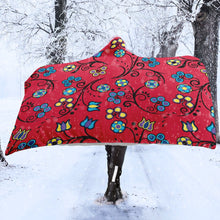 Load image into Gallery viewer, Blue Trio Cardinal Hooded Blanket blanket 49 Dzine 
