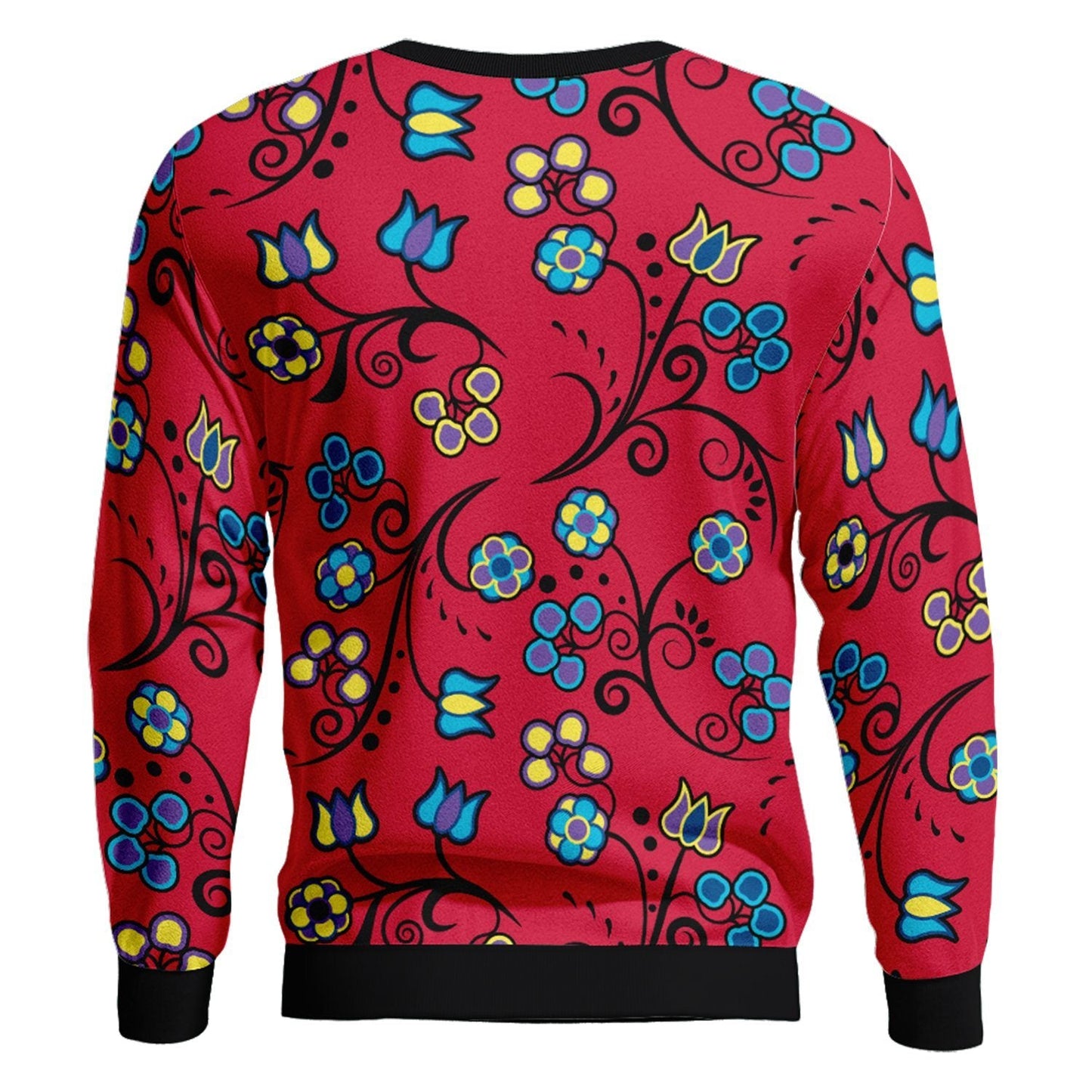 Blue Trio Cardinal Unisex Crewneck Long Sleeve Top 49 Dzine