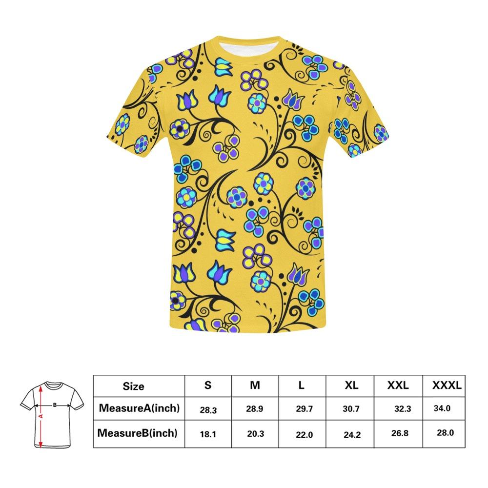 Blue Trio Tuscan All Over Print T-Shirt for Men (USA Size) (Model T40) All Over Print T-Shirt for Men (T40) e-joyer