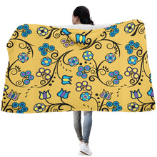Load image into Gallery viewer, Blue Trio Tuscan Hooded Blanket blanket 49 Dzine 
