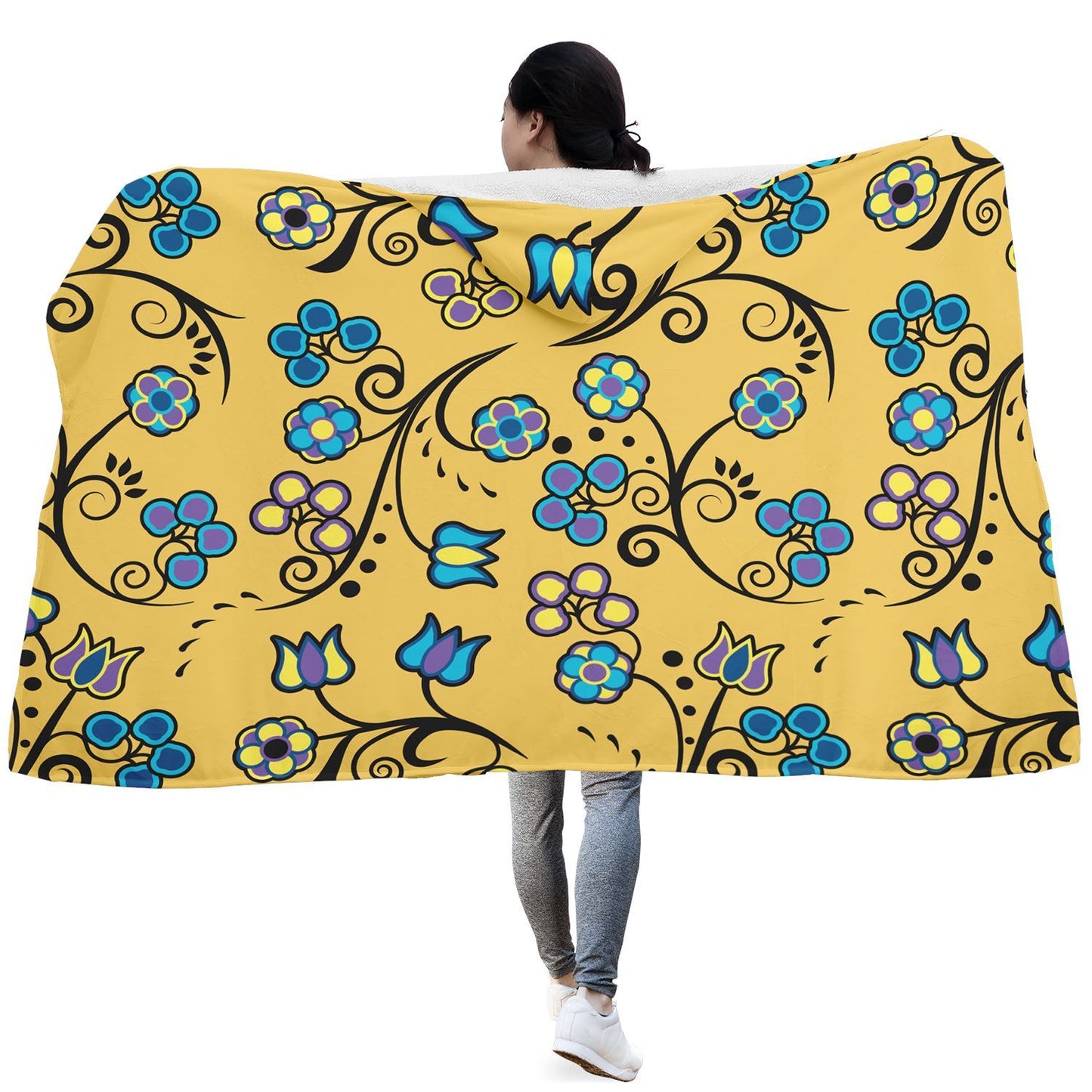 Blue Trio Tuscan Hooded Blanket blanket 49 Dzine