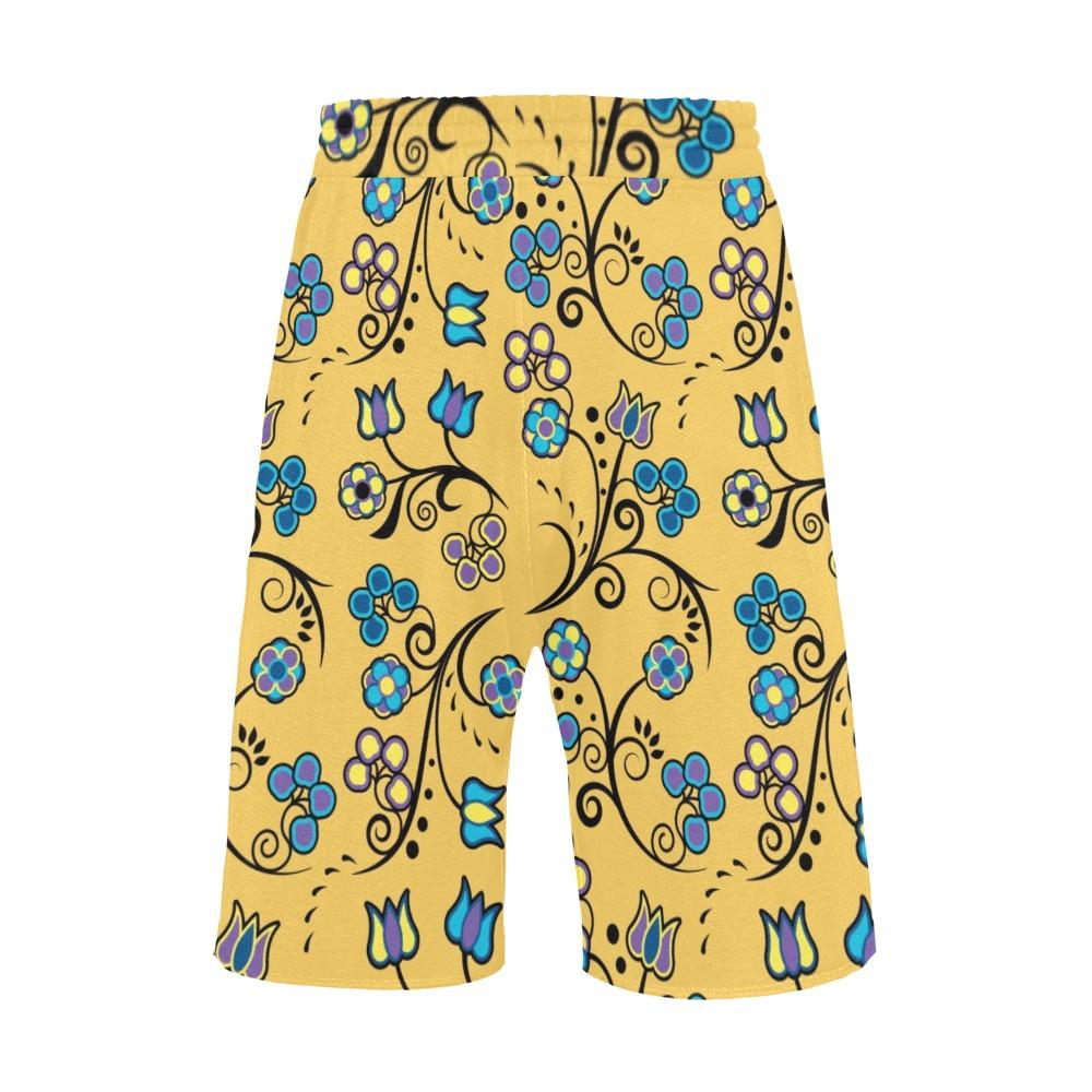 Blue Trio Tuscan Men's All Over Print Casual Shorts (Model L23) short e-joyer