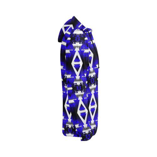 Blue Winter Camp All Over Print Full Zip Hoodie for Women (Model H14) All Over Print Full Zip Hoodie for Women (H14) e-joyer