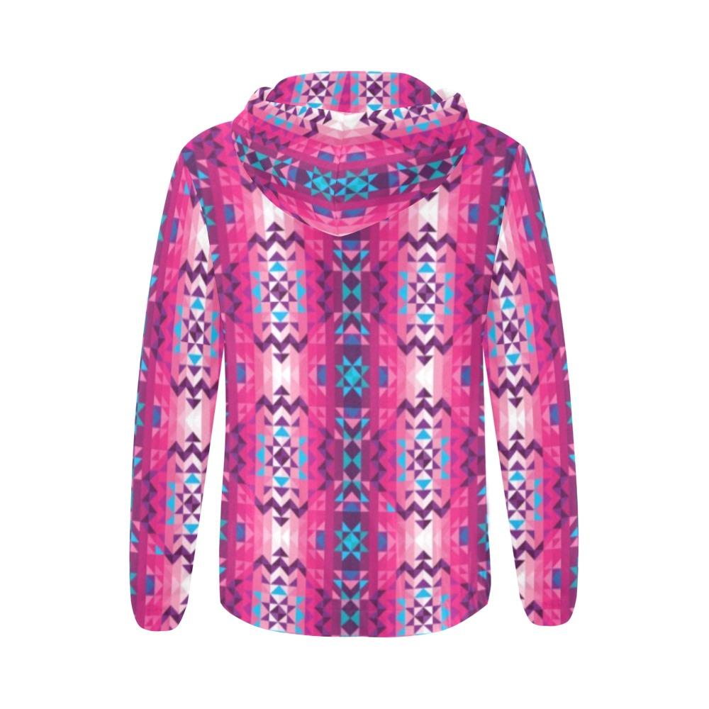 Bright Wave All Over Print Full Zip Hoodie for Women (Model H14) All Over Print Full Zip Hoodie for Women (H14) e-joyer
