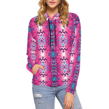 Load image into Gallery viewer, Bright Wave All Over Print Hoodie for Women (USA Size) (Model H13) All Over Print Hoodie for Women (H13) e-joyer 

