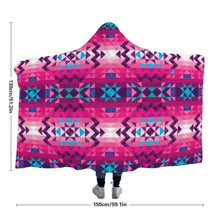 Load image into Gallery viewer, Bright Wave Hooded Blanket blanket 49 Dzine 
