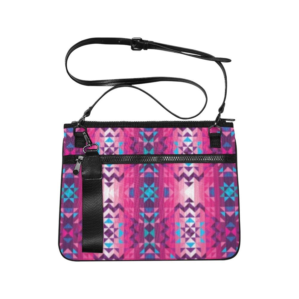 Bright Wave Slim Clutch Bag (Model 1668) Slim Clutch Bags (1668) e-joyer