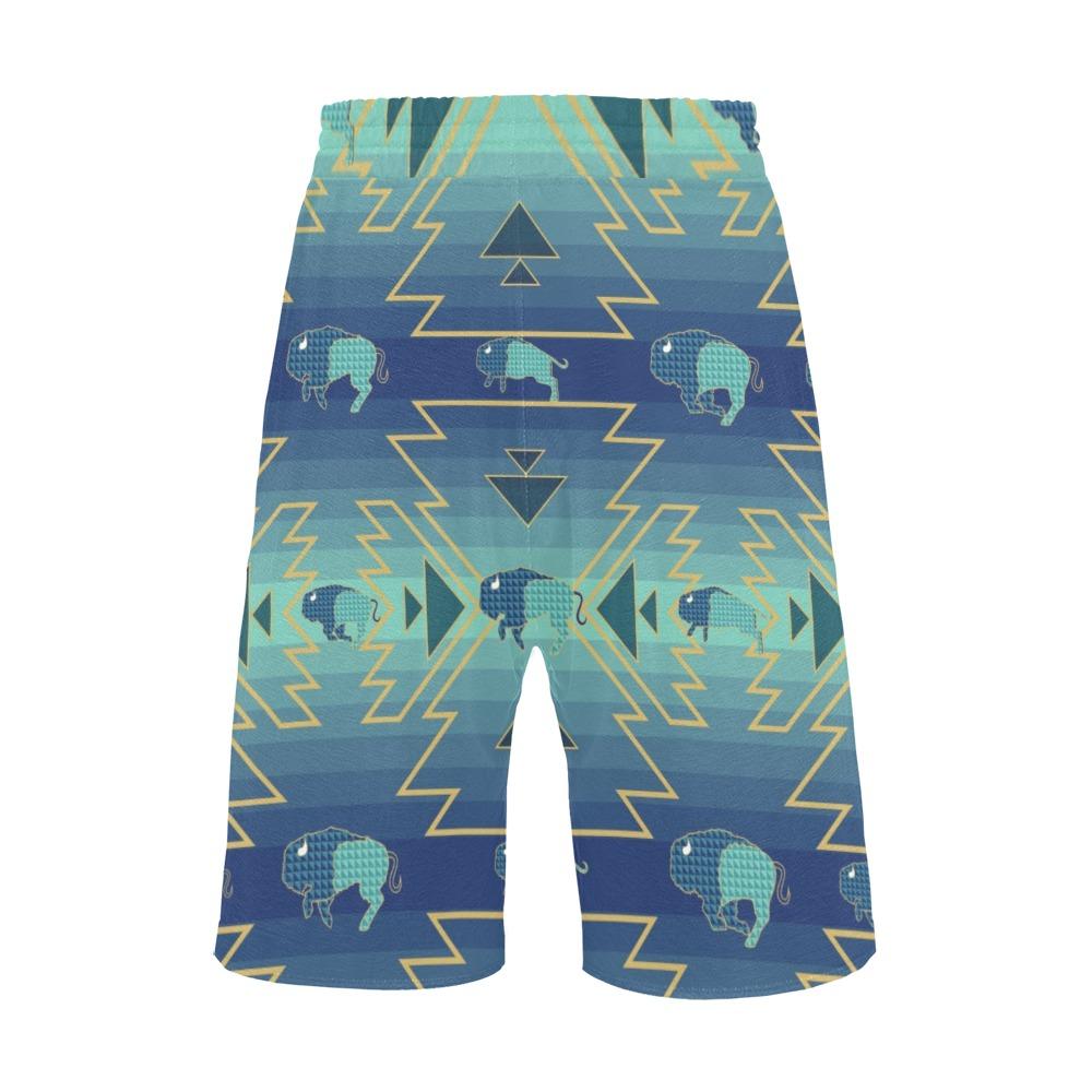 Buffalo Run Men's All Over Print Casual Shorts (Model L23) short e-joyer