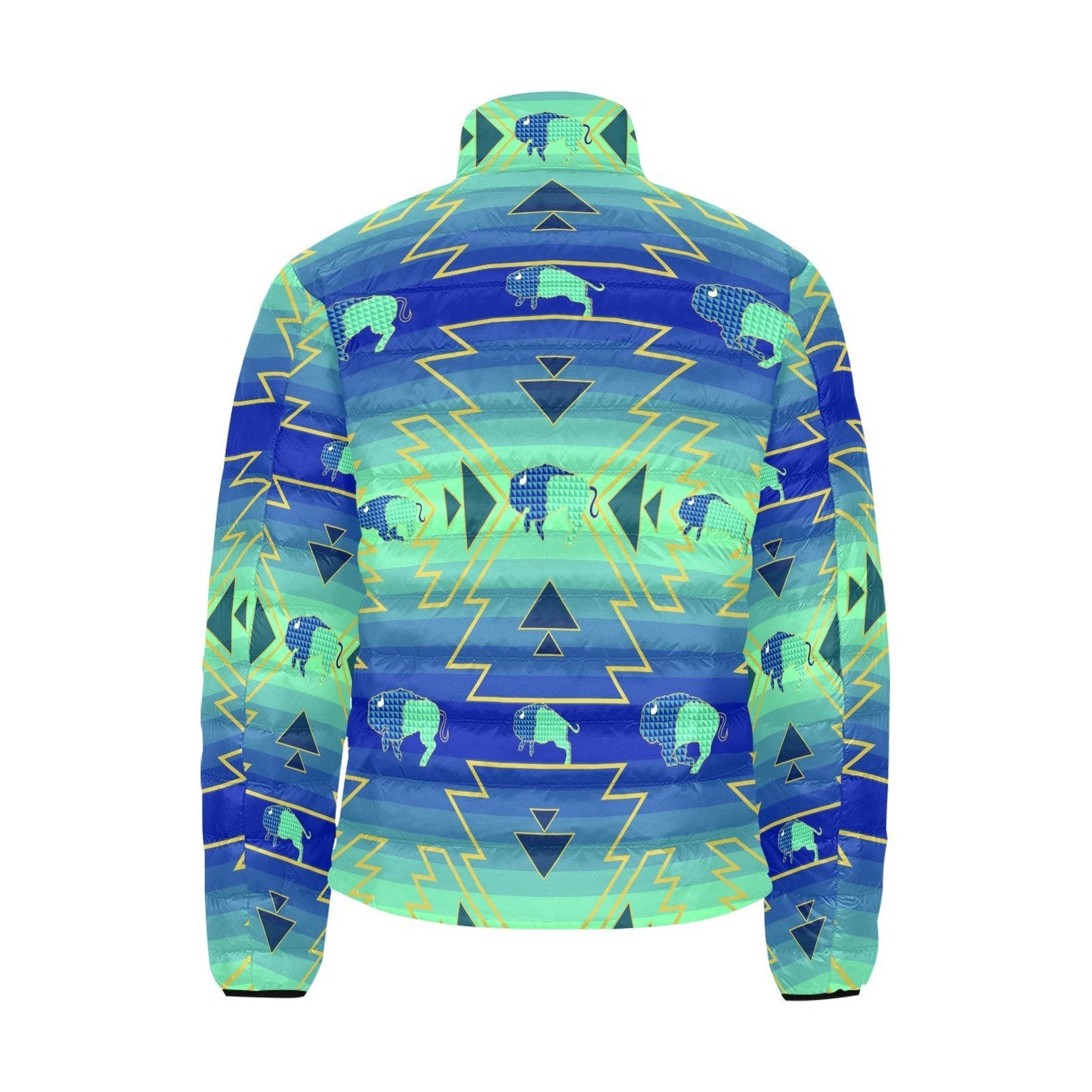 Buffalo Run Men's Stand Collar Padded Jacket (Model H41) Men's Stand Collar Padded Jacket (H41) e-joyer