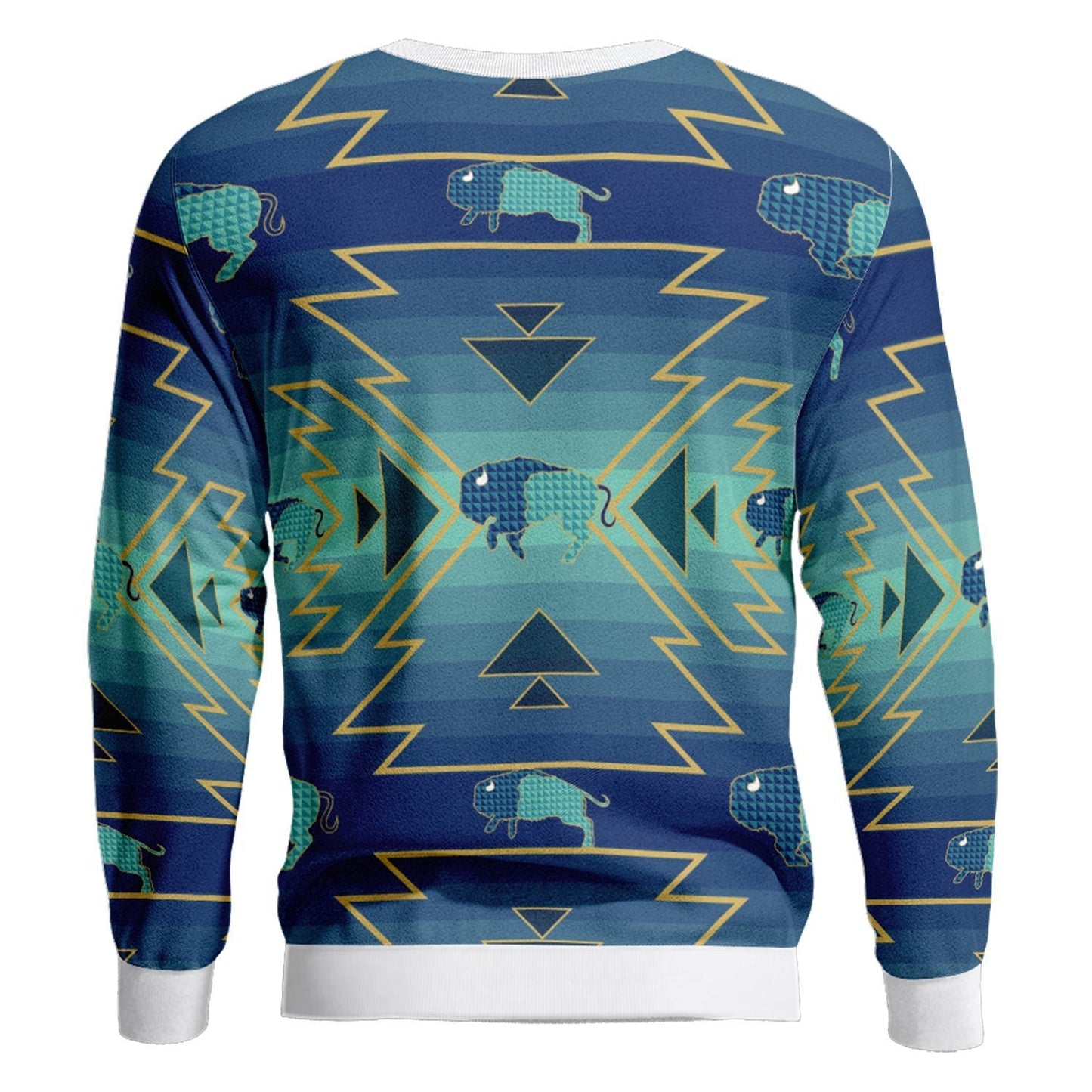 Buffalo Run Unisex Crewneck Long Sleeve Top 49 Dzine