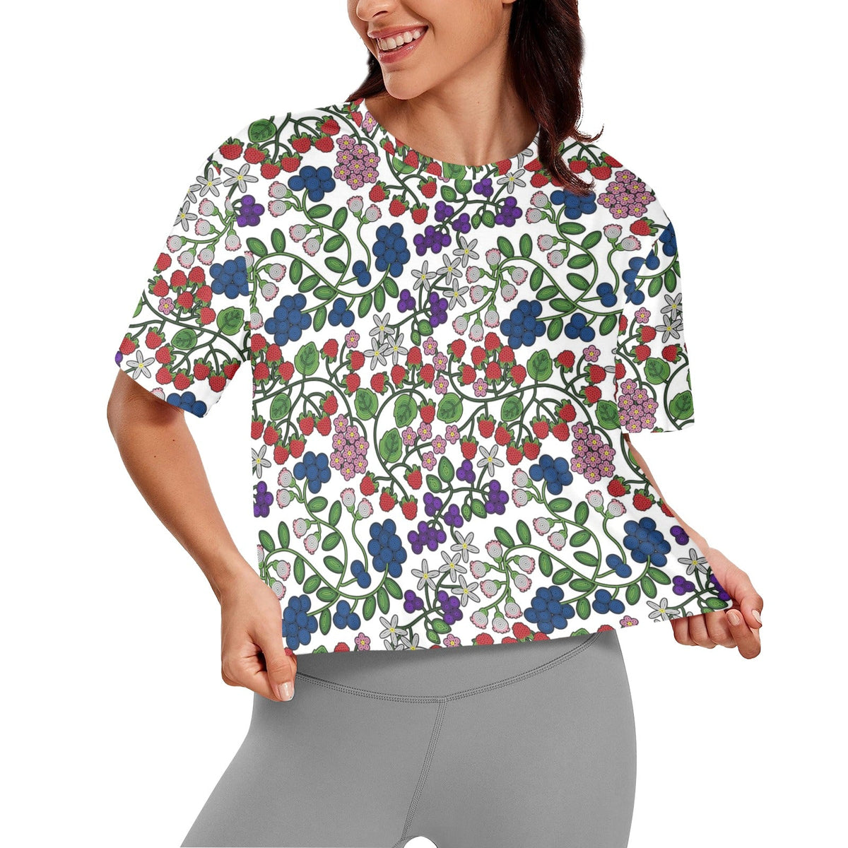 Takwakin Harvest White Crop Top by 49 Dzine