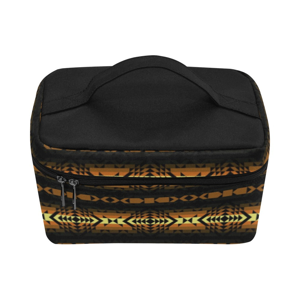 Black Rose Spring Canyon Tan Cosmetic Bag