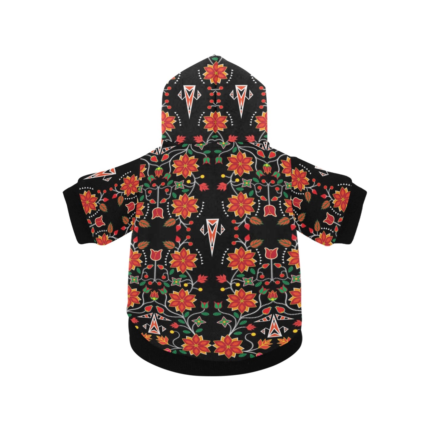 Floral Beadwork Six Bands Pet Dog Hoodie