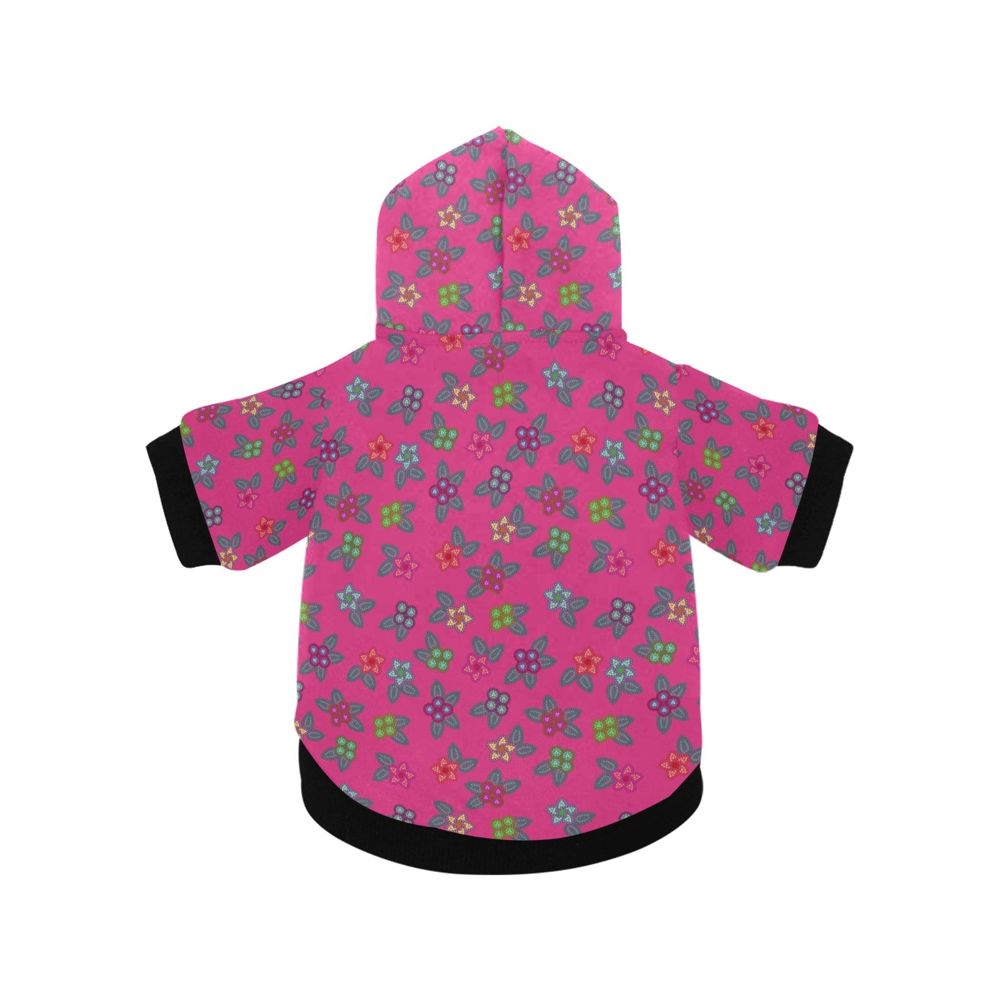 Berry Flowers Pet Dog Hoodie