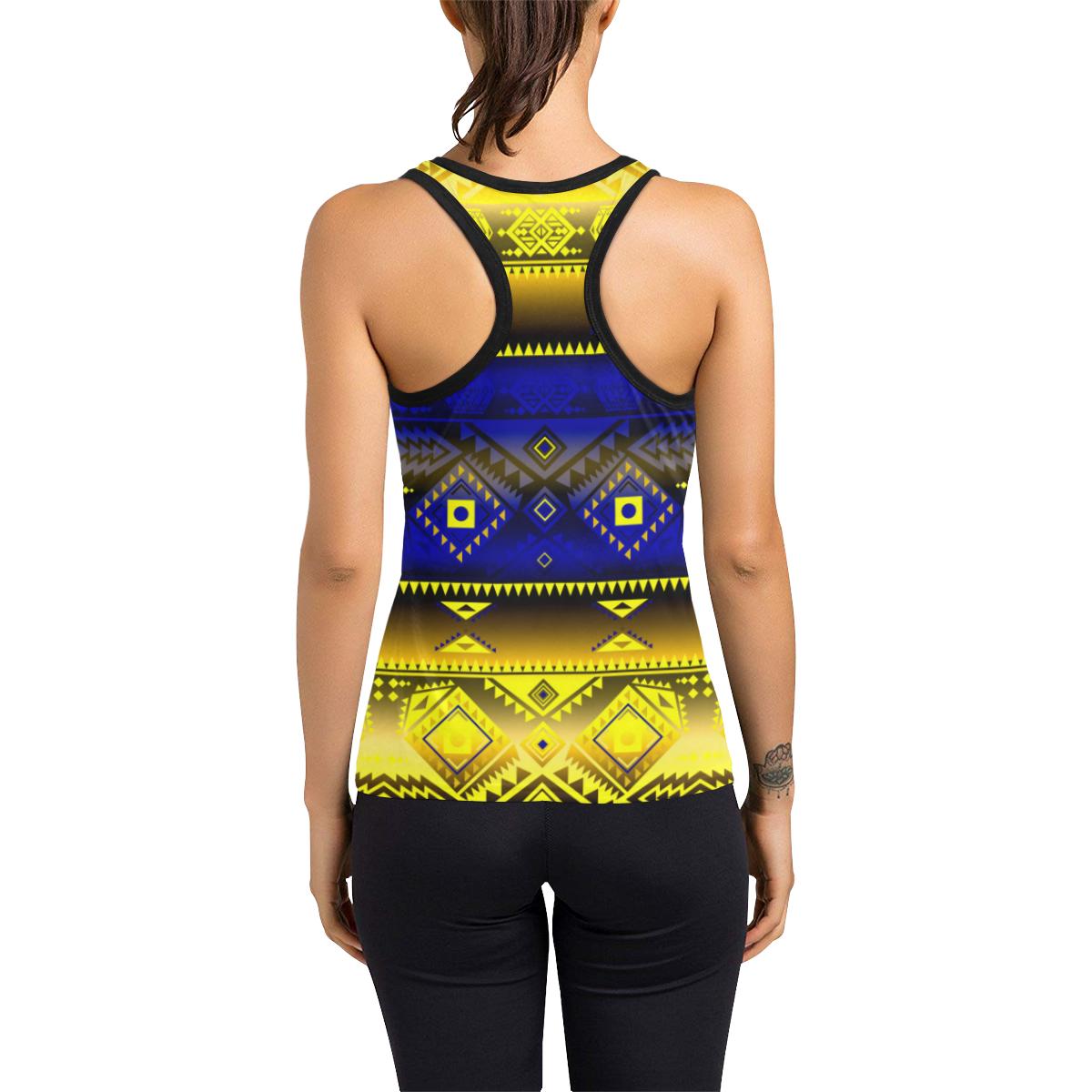 California Coast Afternoon Storm Women's Racerback Tank Top (Model T60) Racerback Tank Top (T60) e-joyer