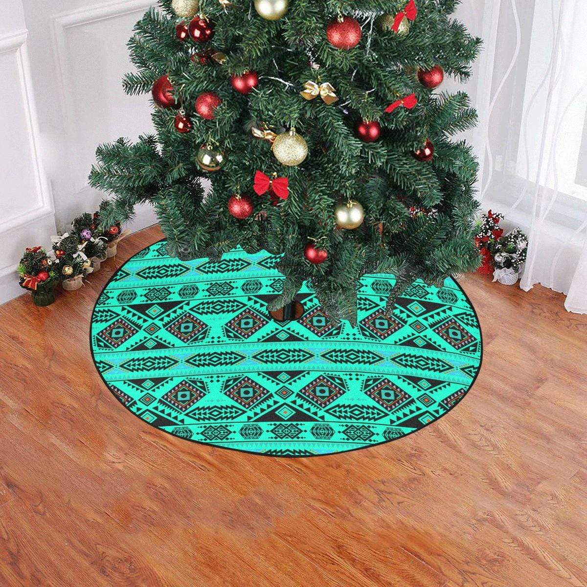 California Coast Big Seas Christmas Tree Skirt 47" x 47" Christmas Tree Skirt e-joyer