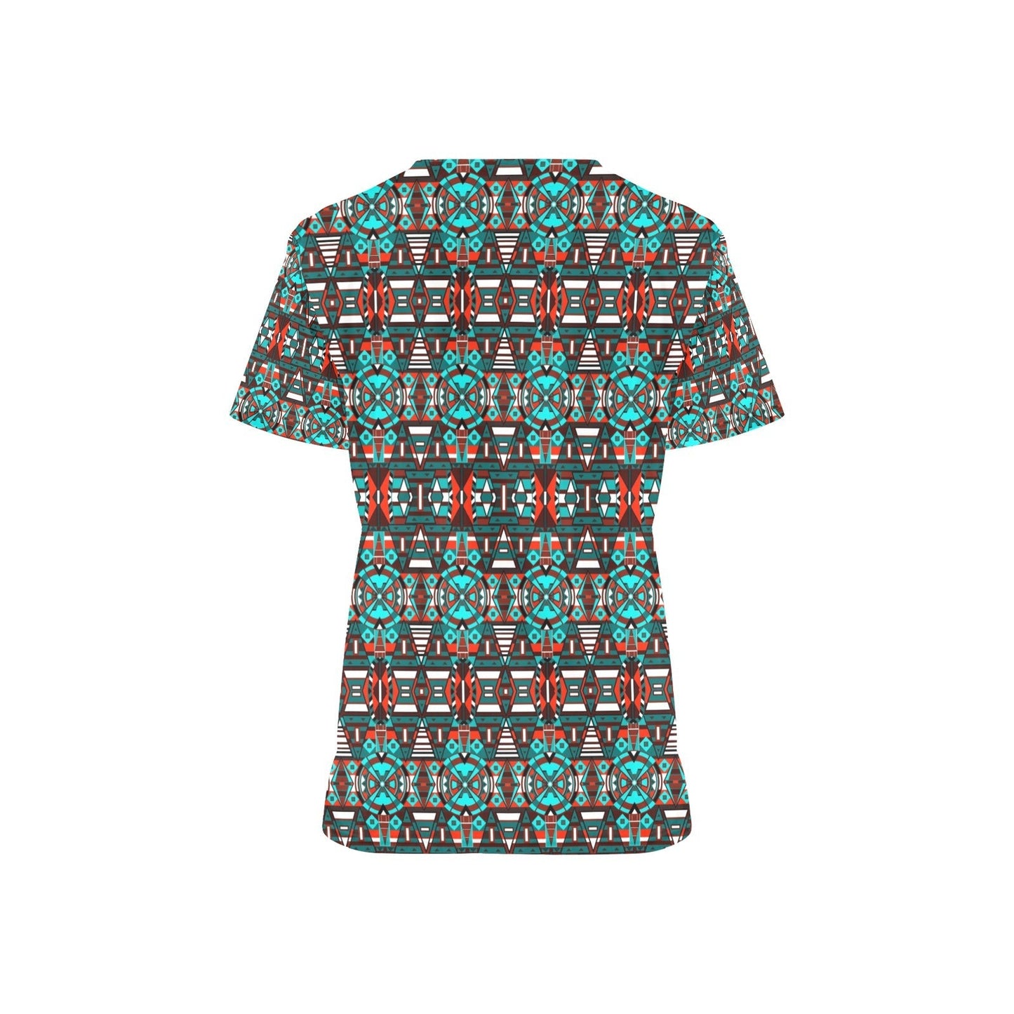 Captive Winter All Over Print Scrub Top Scrub Top e-joyer