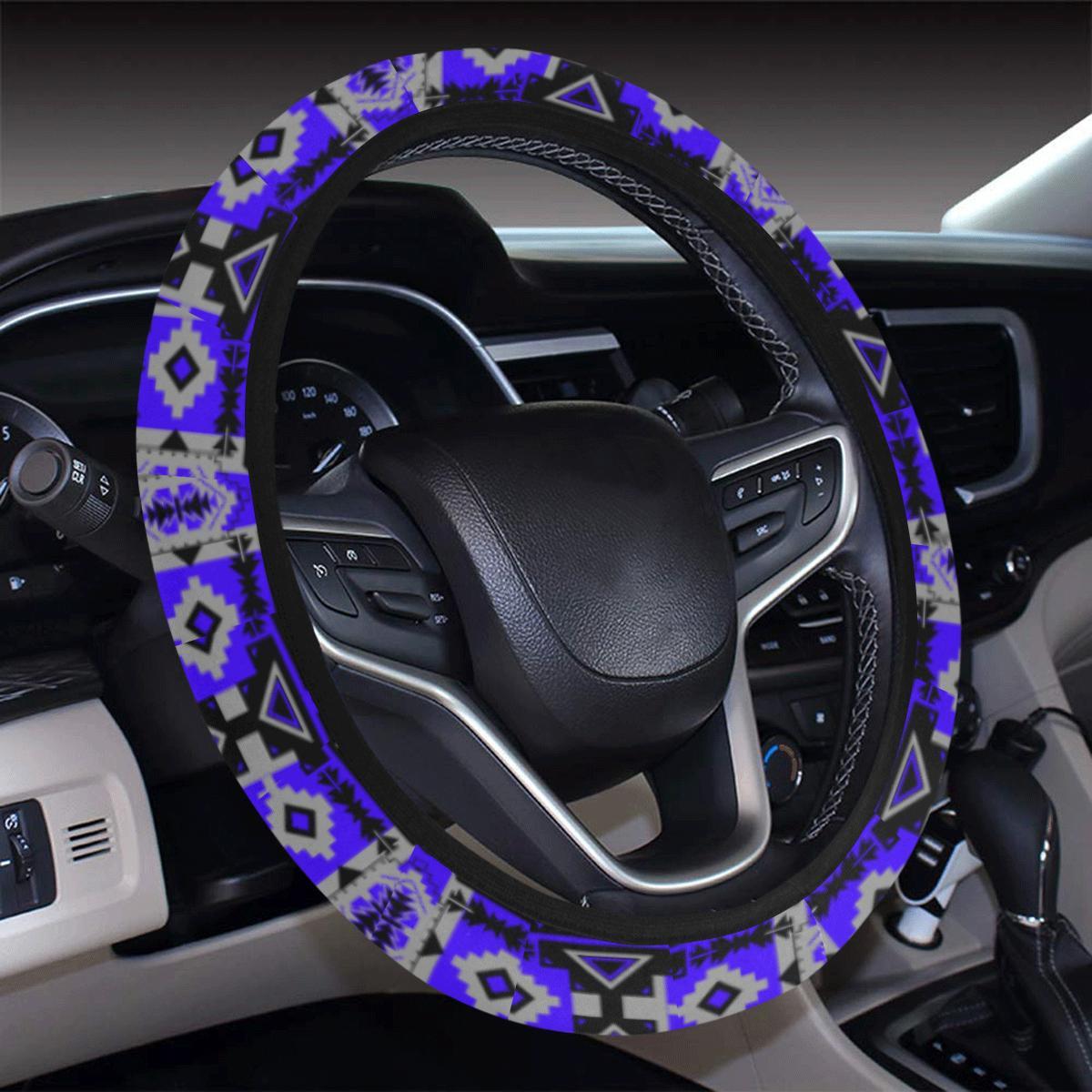 Chiefs Mountain Blue Ridge Steering Wheel Cover with Elastic Edge Steering Wheel Cover with Elastic Edge e-joyer