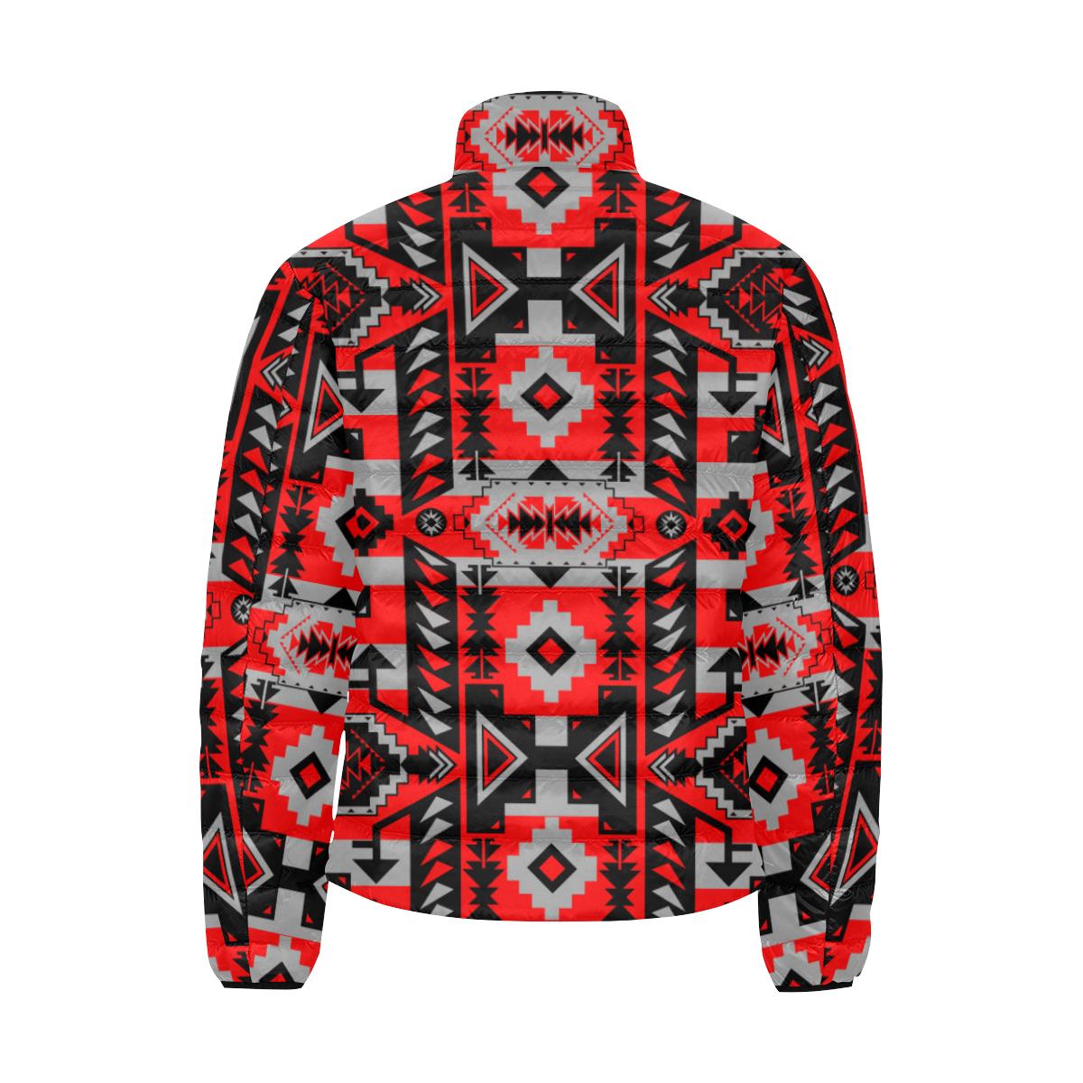 Chiefs Mountain Candy Sierra Men's Stand Collar Padded Jacket (Model H41) Men's Stand Collar Padded Jacket (H41) e-joyer