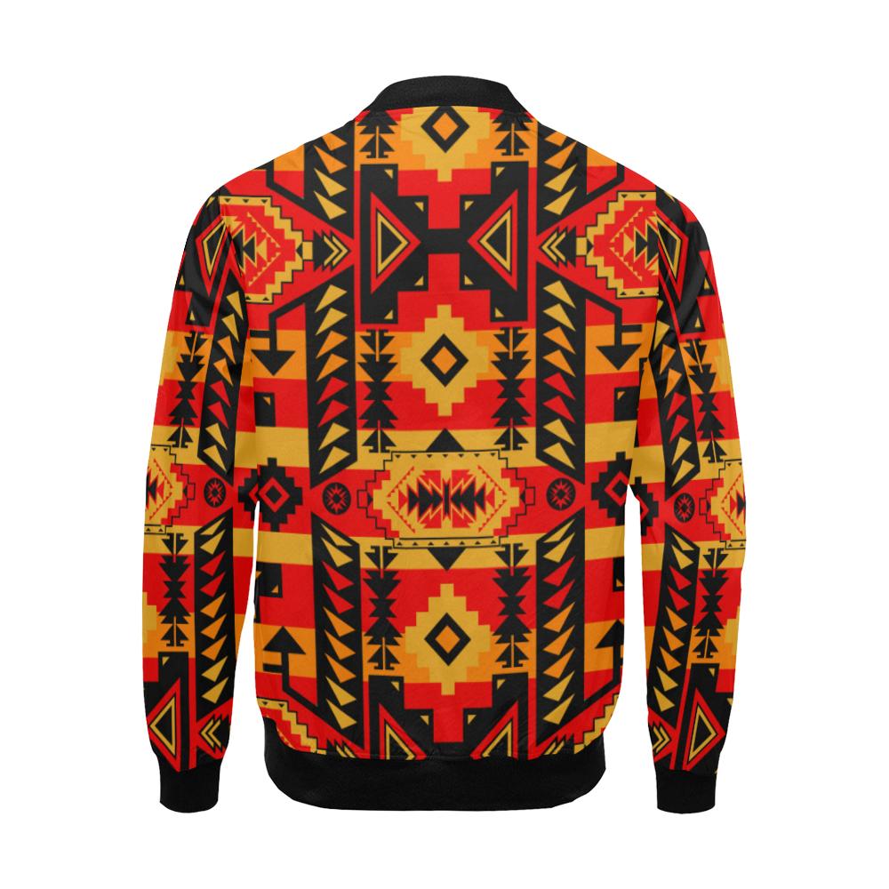 Chiefs Mountain Fire All Over Print Bomber Jacket for Men/Large Size (Model H19) All Over Print Bomber Jacket for Men/Large (H19) e-joyer