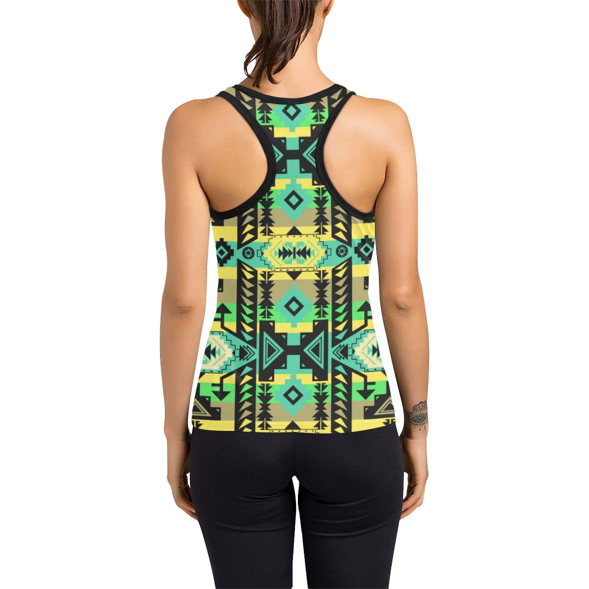 Chiefs Mountain Light Kelly Women's Racerback Tank Top (Model T60) Racerback Tank Top (T60) e-joyer