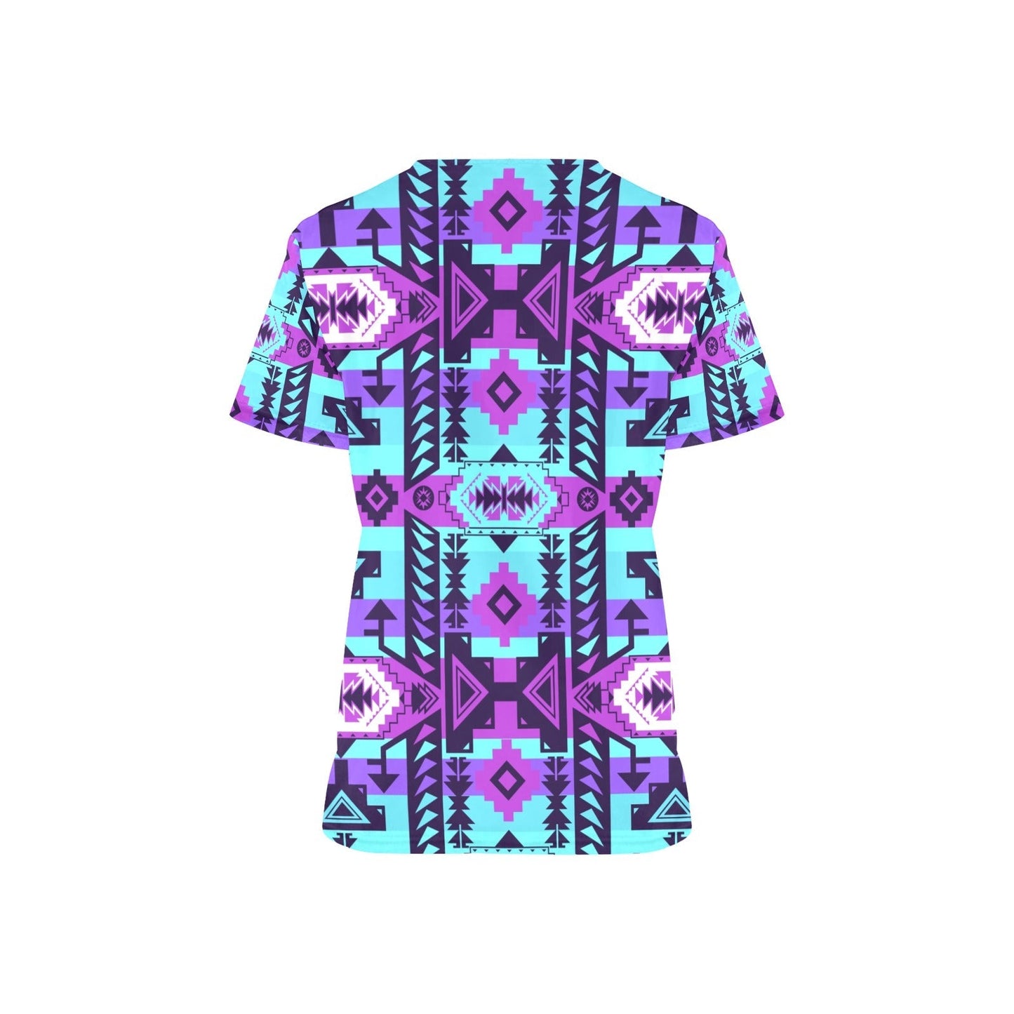 Chiefs Mountain Moon Shadow All Over Print Scrub Top Scrub Top e-joyer