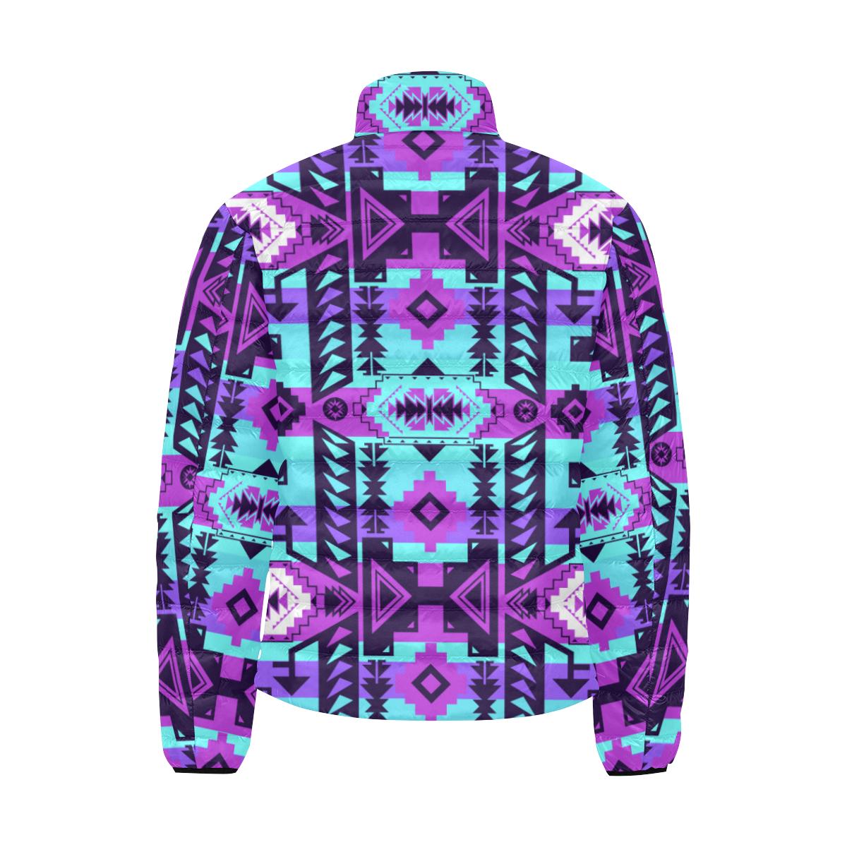 Chiefs Mountain Moon Shadow Men's Stand Collar Padded Jacket (Model H41) Men's Stand Collar Padded Jacket (H41) e-joyer