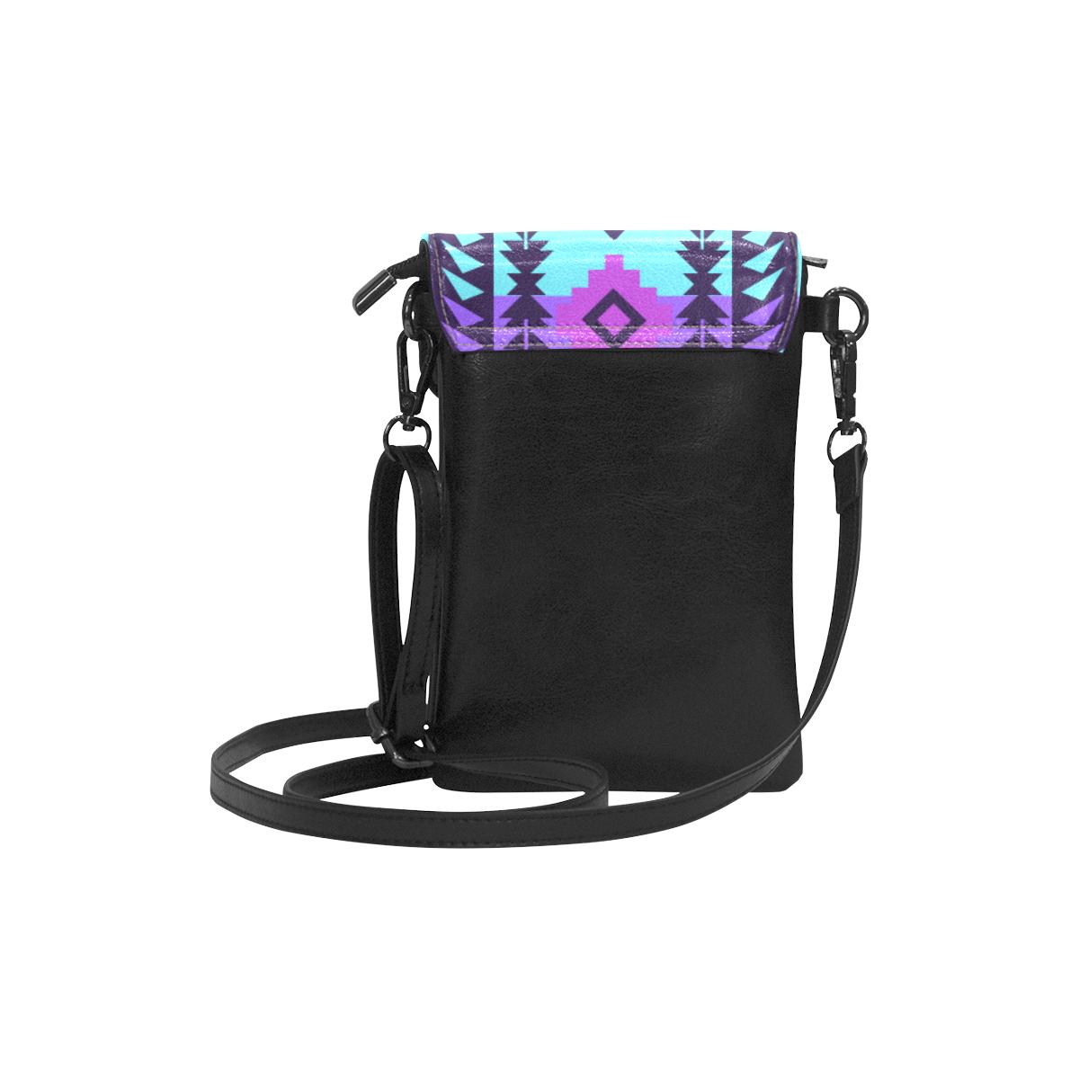 Chiefs Mountain Moon Shadow Small Cell Phone Purse (Model 1711) Small Cell Phone Purse (1711) e-joyer