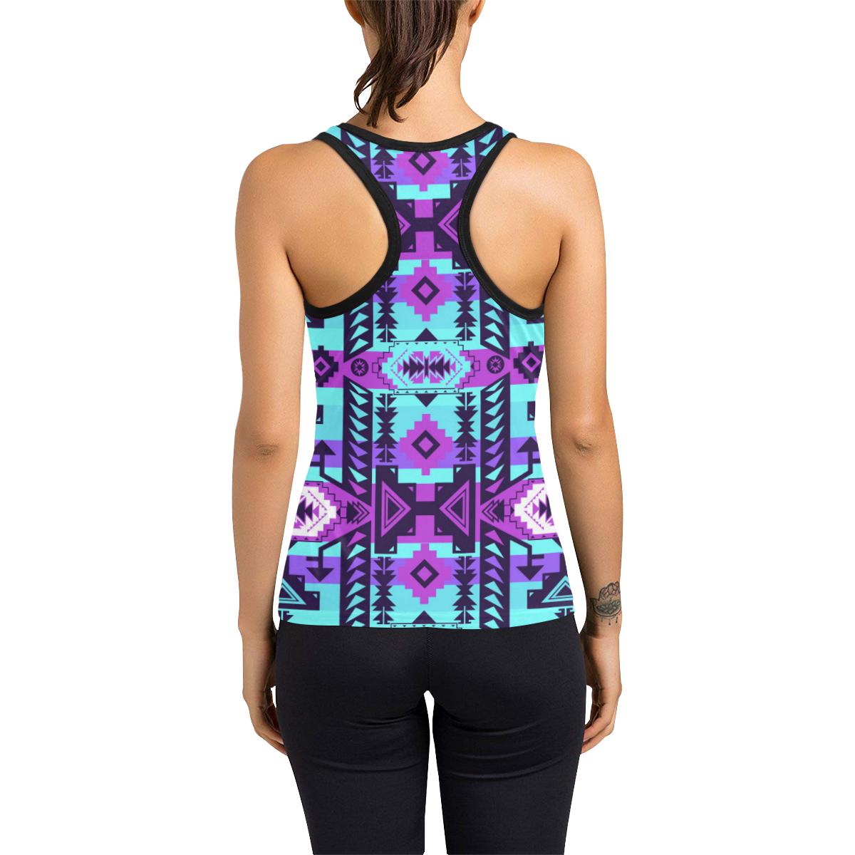 Chiefs Mountain Moon Shadow Women's Racerback Tank Top (Model T60) Racerback Tank Top (T60) e-joyer