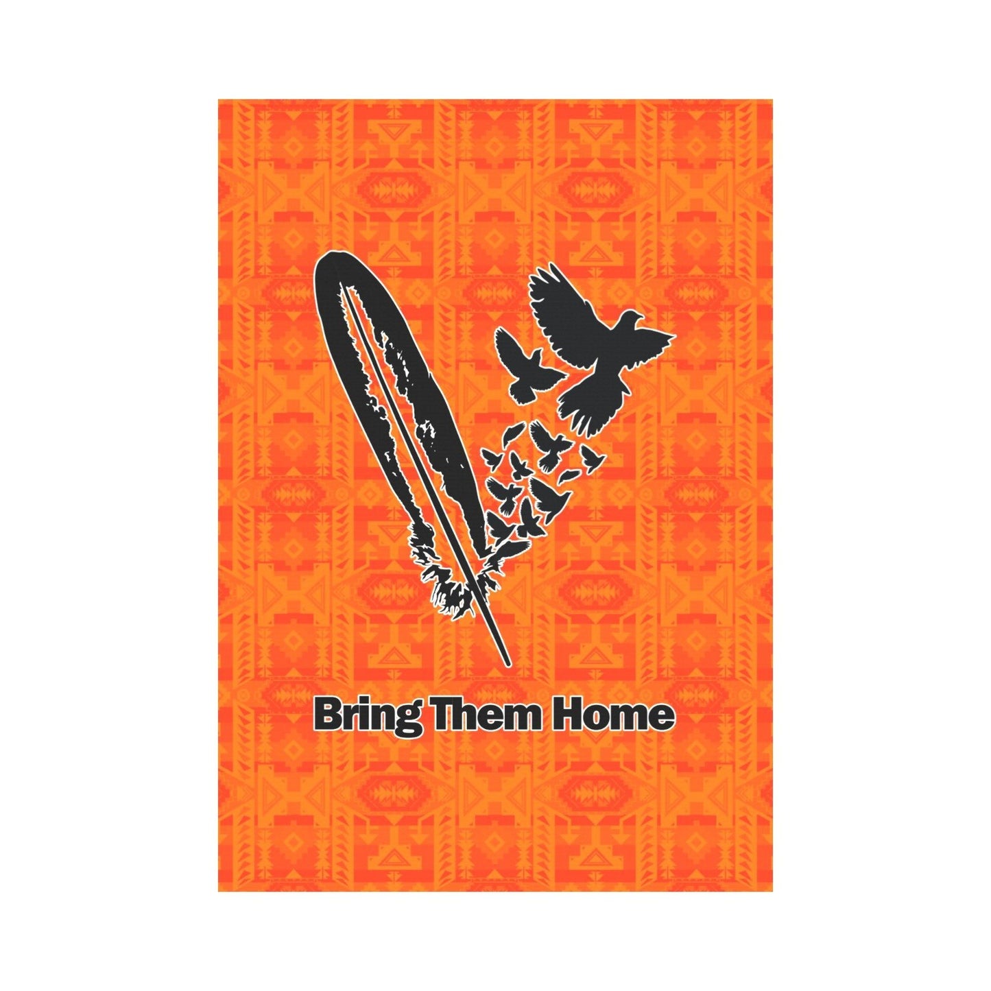 Chiefs Mountain Orange - Bring Them Home Garden Flag 28''x40'' (Two Sides Printing) Garden Flag 28‘’x40‘’ (Two Sides) e-joyer